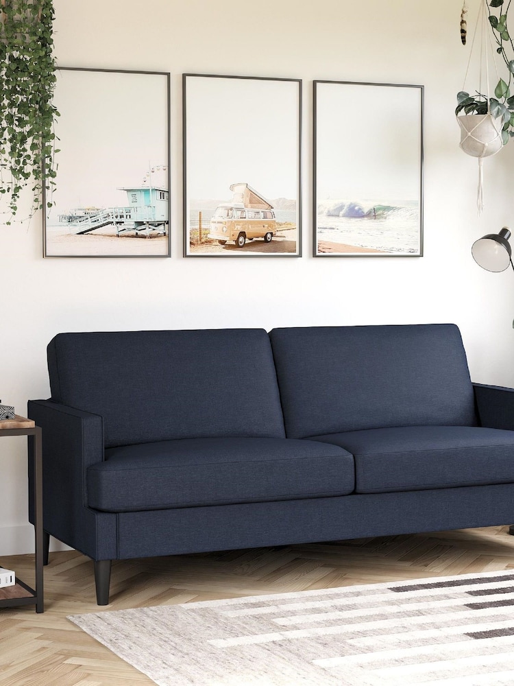 Dorel Home Blue Europe Asher Linen Sofa - Image 1 of 4