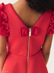 Baker by Ted Baker Frilled Embossed Scuba Dress - Image 7 of 13