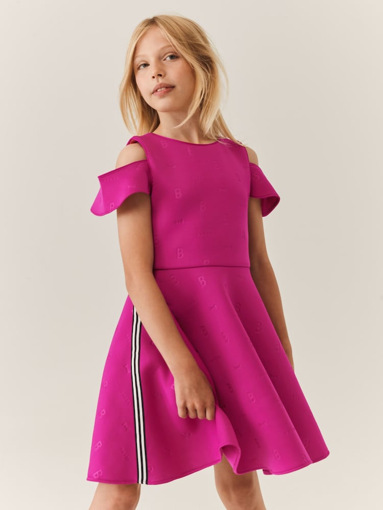 Baker by Ted Baker Pink Embossed Scuba Dress - Image 1 of 11 Baker by Ted Baker Pink Embossed Scuba Dress - Image 1 of 11