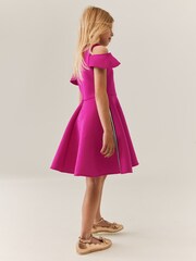 Baker by Ted Baker Pink Embossed Scuba Dress - Image 3 of 11