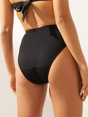 Black High Waist Light Flow Period High Waist Bikini Bottoms - Image 2 of 6
