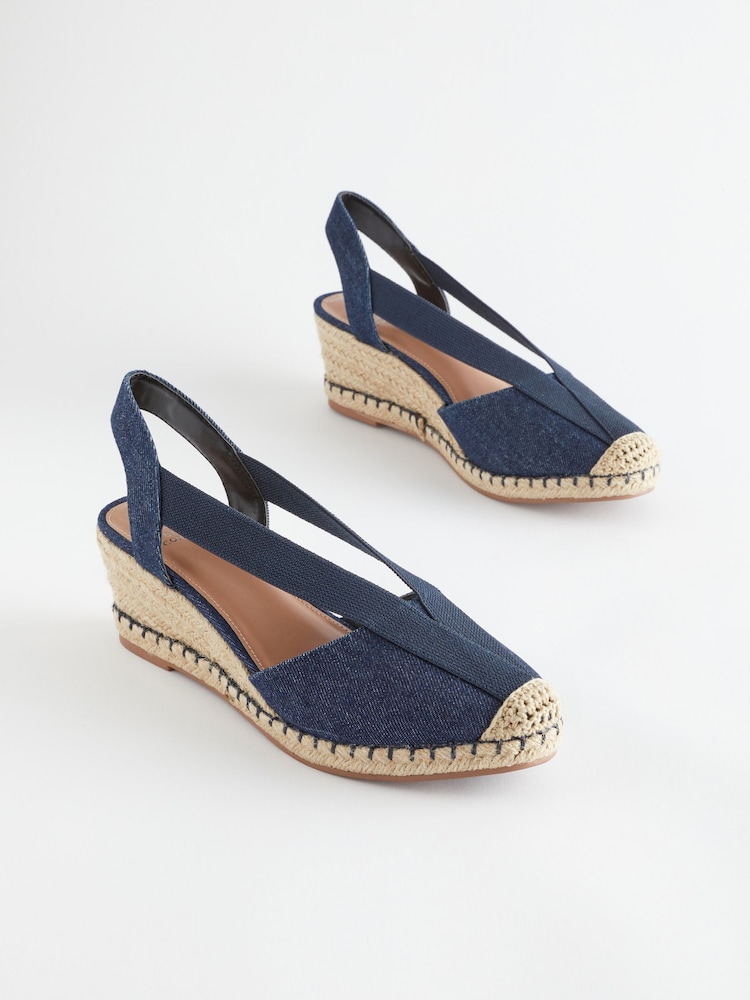 Marineblau/blau - Forever Comfort® Schuhe mit Keilabsatz und geschlossener Vorderpartie - Bild 2 von 6