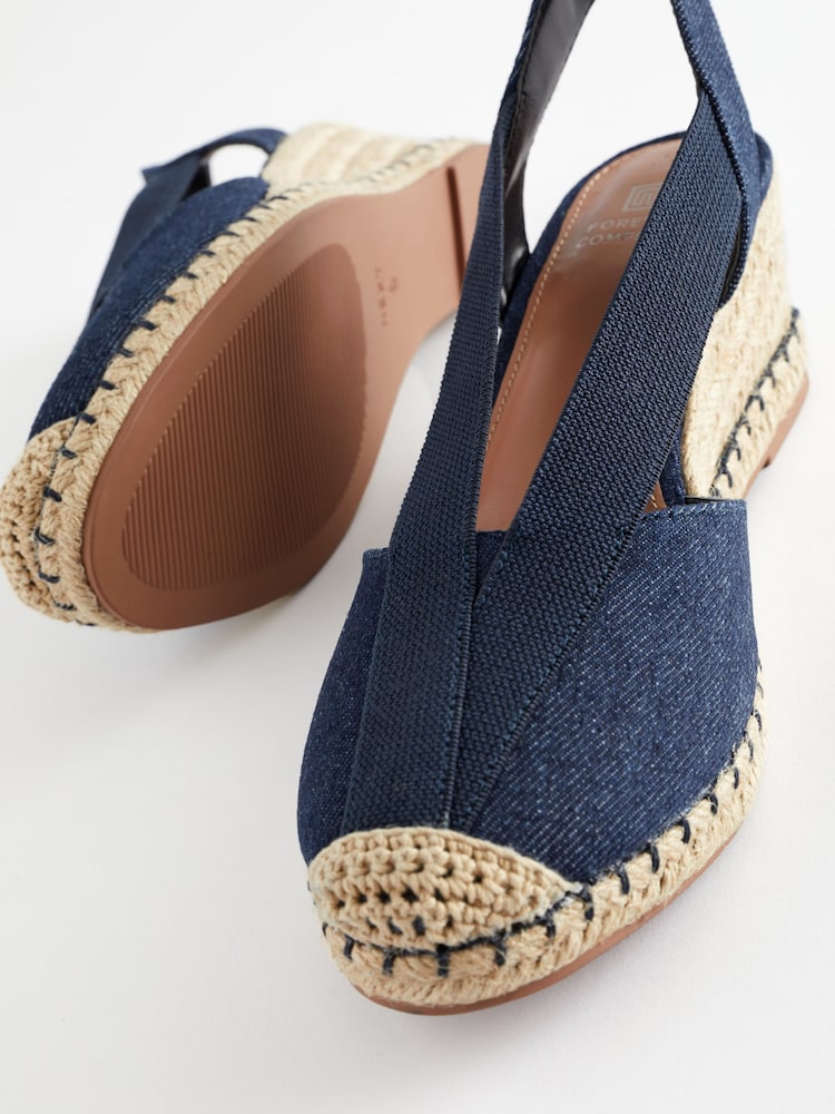 Marineblau/blau - Forever Comfort® Schuhe mit Keilabsatz und geschlossener Vorderpartie - Bild 6 von 6