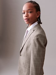 Neutral Check Suit Jacket (12mths-16yrs) - Image 3 of 7