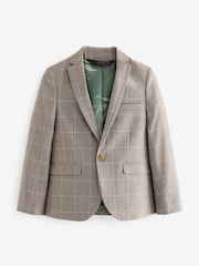 Neutral Check Suit Jacket (12mths-16yrs) - Image 4 of 7