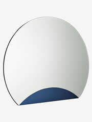 Dar Lighting Blue/Silver Slice Round Panel Mirror - Image 2 of 4