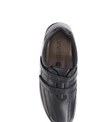 Pavers Wide-Fit One Touch Black Shoe With Two Straps - Image 4 of 5