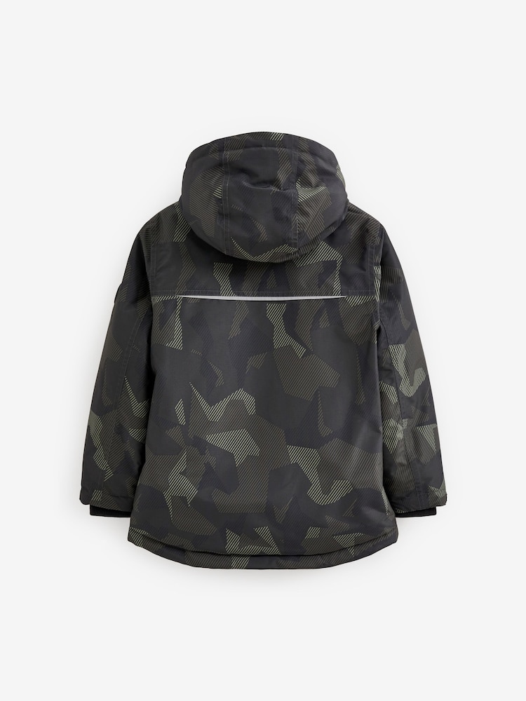 Khaki Green Camo Waterproof Warm Wadded Coat (3-16yrs) - Image 2 of 8