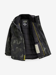 Khaki Green Camo Waterproof Warm Wadded Coat (3-16yrs) - Image 3 of 8