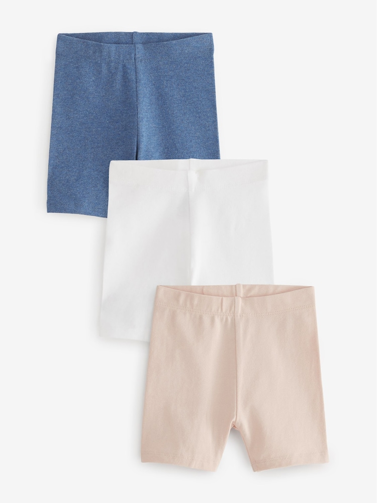 Pink Cycling Shorts 3 Pack (3mths-7yrs) - Image 1 of 2