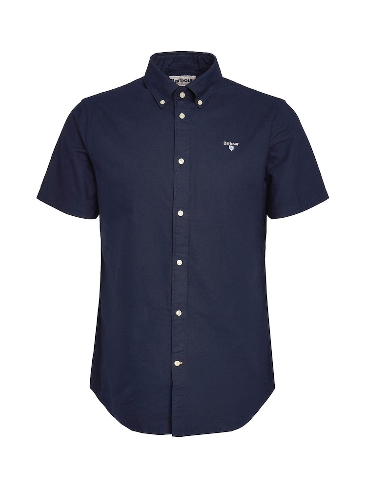 Donkerblauw - Barbour® Oxtown klassiek Oxford-hemd met korte mouwen, 100% katoen - Image 5 of 6