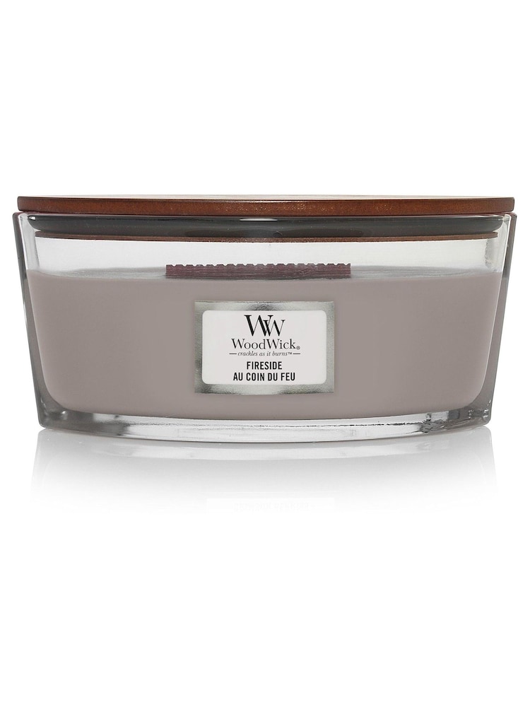 Woodwick Brown Ellipse Fireside Candle - Image 2 of 2