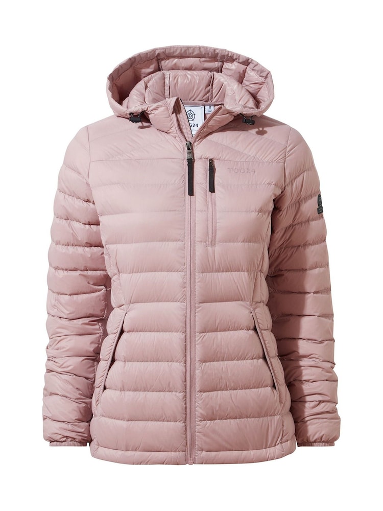 Hellpink - Tog 24 Drax Daunenjacke mit weitem Stehkragen - Bild 7 von 7