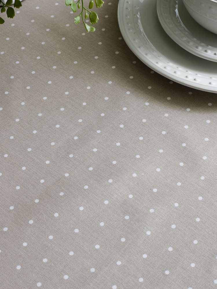Natural Spot Wipe Clean Table Cloth - Image 2 of 3