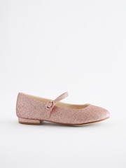 Pink Glitter Wide Fit (G) Mary Jane Occasion Shoes - Image 2 of 5
