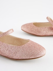 Pink Glitter Wide Fit (G) Mary Jane Occasion Shoes - Image 4 of 5