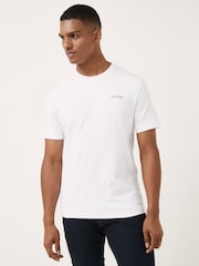 Calvin Klein White Interlock Logo T-Shirt - Image 1 of 5