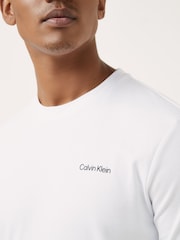 Calvin Klein White Interlock Logo T-Shirt - Image 3 of 5