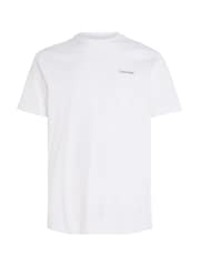Calvin Klein White Interlock Logo T-Shirt - Image 4 of 5
