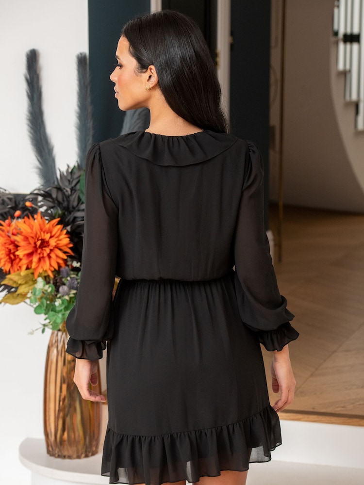 Schwarz - Pour Moi Nico Kleid mit Rüschenbesatz - Bild 2 von 5 Schwarz - Pour Moi Nico Kleid mit Rüschenbesatz - Bild 2 von 5