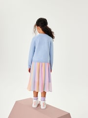 Blue Marl Button-Up Cardigan (3-16yrs) - Image 3 of 6