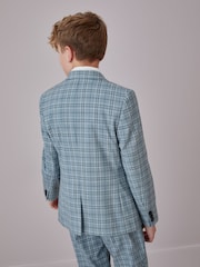 Blue Check Jacket Skinny Fit Suit (12mths-16yrs) - Image 3 of 9