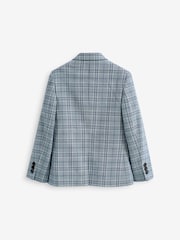 Blue Check Jacket Skinny Fit Suit (12mths-16yrs) - Image 7 of 9