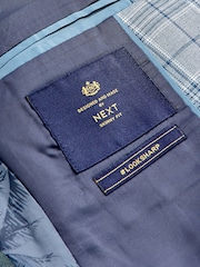 Blue Check Jacket Skinny Fit Suit (12mths-16yrs) - Image 8 of 9