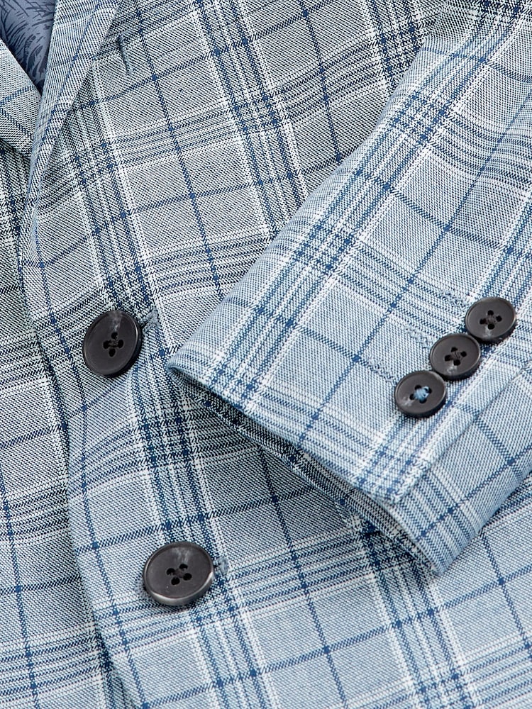 Blue Check Jacket Skinny Fit Suit (12mths-16yrs) - Image 9 of 9 Blue Check Jacket Skinny Fit Suit (12mths-16yrs) - Image 9 of 9
