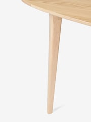 Jasper Conran London Brown Oval 4 to 6 Seater Bray Oak Dining Table - Image 4 of 6