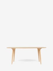 Jasper Conran London Brown Oval 4 to 6 Seater Bray Oak Dining Table - Image 5 of 6