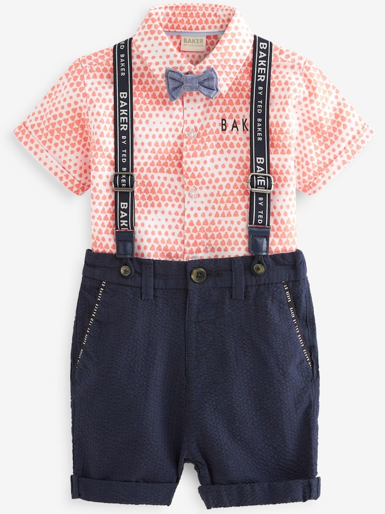 Baker by Ted Baker Shirt, Chino Short and Braces Set - Image 1 of 6