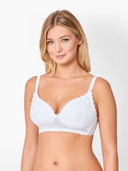 JoJo Maman Bébé White Maternity & Nursing Lace Bras - Image 1 of 4