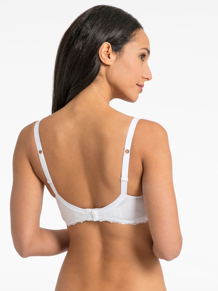 JoJo Maman Bébé White Maternity & Nursing Lace Bras - Image 3 of 4