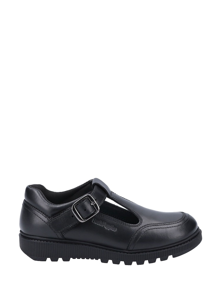 Hush Puppies Kerry Black Senior School Shoes - Image 1 of 4 Hush Puppies Kerry Black Senior School Shoes - Image 1 of 4