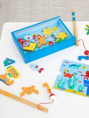 JoJo Maman Bébé Multi Magnetic Under the Sea Fishing Game - Image 9 of 12
