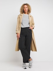 JD Williams Black Long Length Magisculpt Wide Leg Trousers - Image 1 of 3
