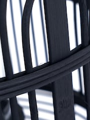 Pacific Black Bamboo And Glass Lantern Candle Holder Large - Image 4 of 4