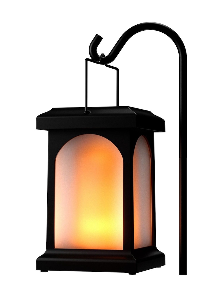 SolarCentre Black TrueFlame USB Solar Crook Outdoor Lantern Light - Image 3 of 3