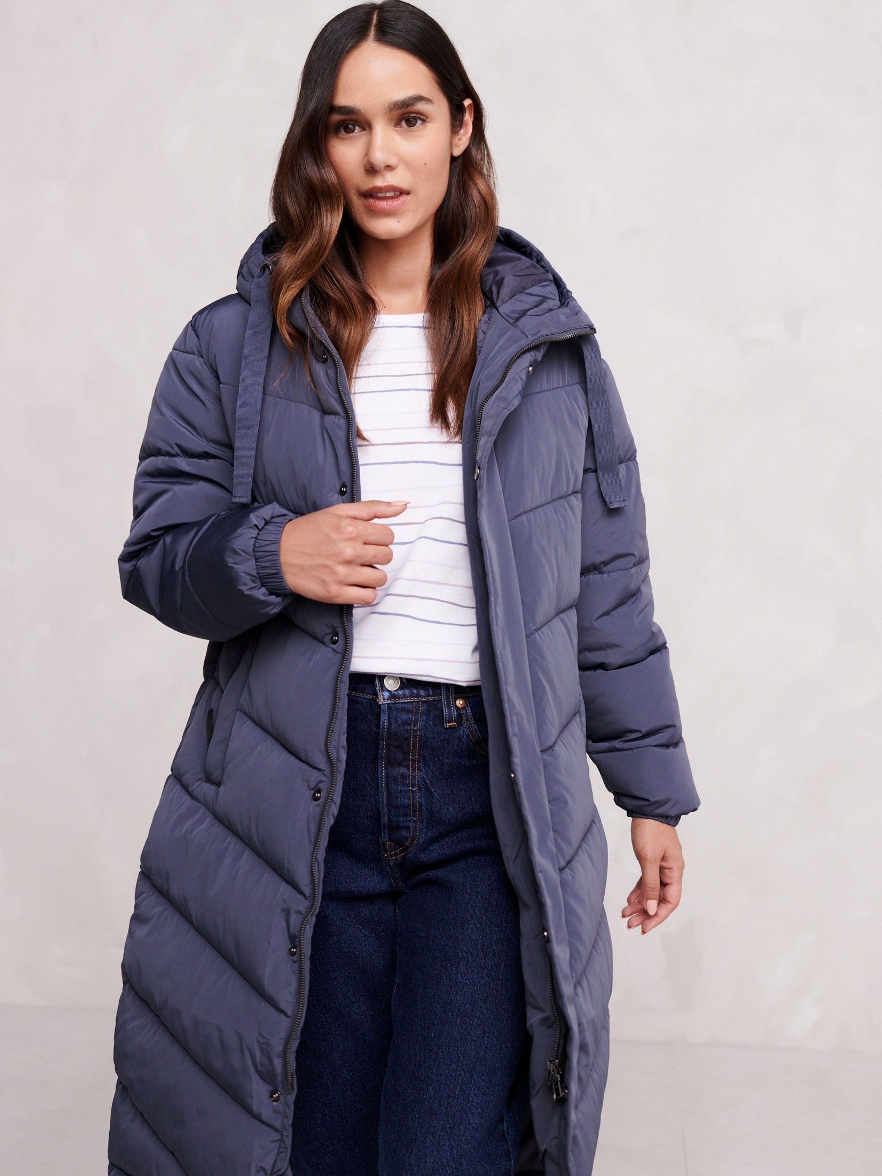 Buy Tog 24 Blue Raleigh Thermal Padded Hooded Long Coat from Next USA