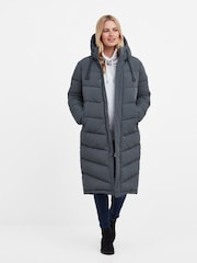 Tog 24 Blue Raleigh Thermal Padded Hooded Long Coat - Image 5 of 10