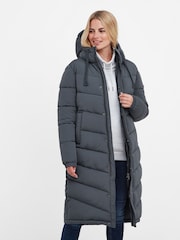 Tog 24 Blue Raleigh Thermal Padded Hooded Long Coat - Image 7 of 10