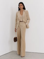 Americana de traje de terciopelo de botonadura sencilla Nessa de Reiss - Imagen 3 de 8