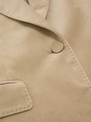 Americana de traje de terciopelo de botonadura sencilla Nessa de Reiss - Imagen 8 de 8