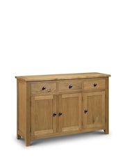 Julian Bowen Brown Astoria Solid Oak Sideboard - Image 1 of 1