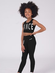 Pineapple Black Band Girls Leggings - Image 3 of 5
