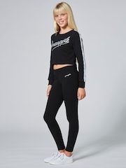 Pineapple Black Band Girls Leggings - Image 4 of 5