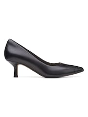 Clarks Black Standard Fit (F) Violet55 Rae Wide Fit Shoes - Image 1 of 7