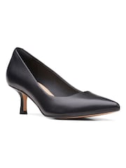 Clarks Black Standard Fit (F) Violet55 Rae Wide Fit Shoes - Image 3 of 7
