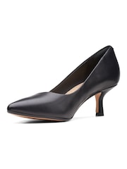 Clarks Black Standard Fit (F) Violet55 Rae Wide Fit Shoes - Image 4 of 7